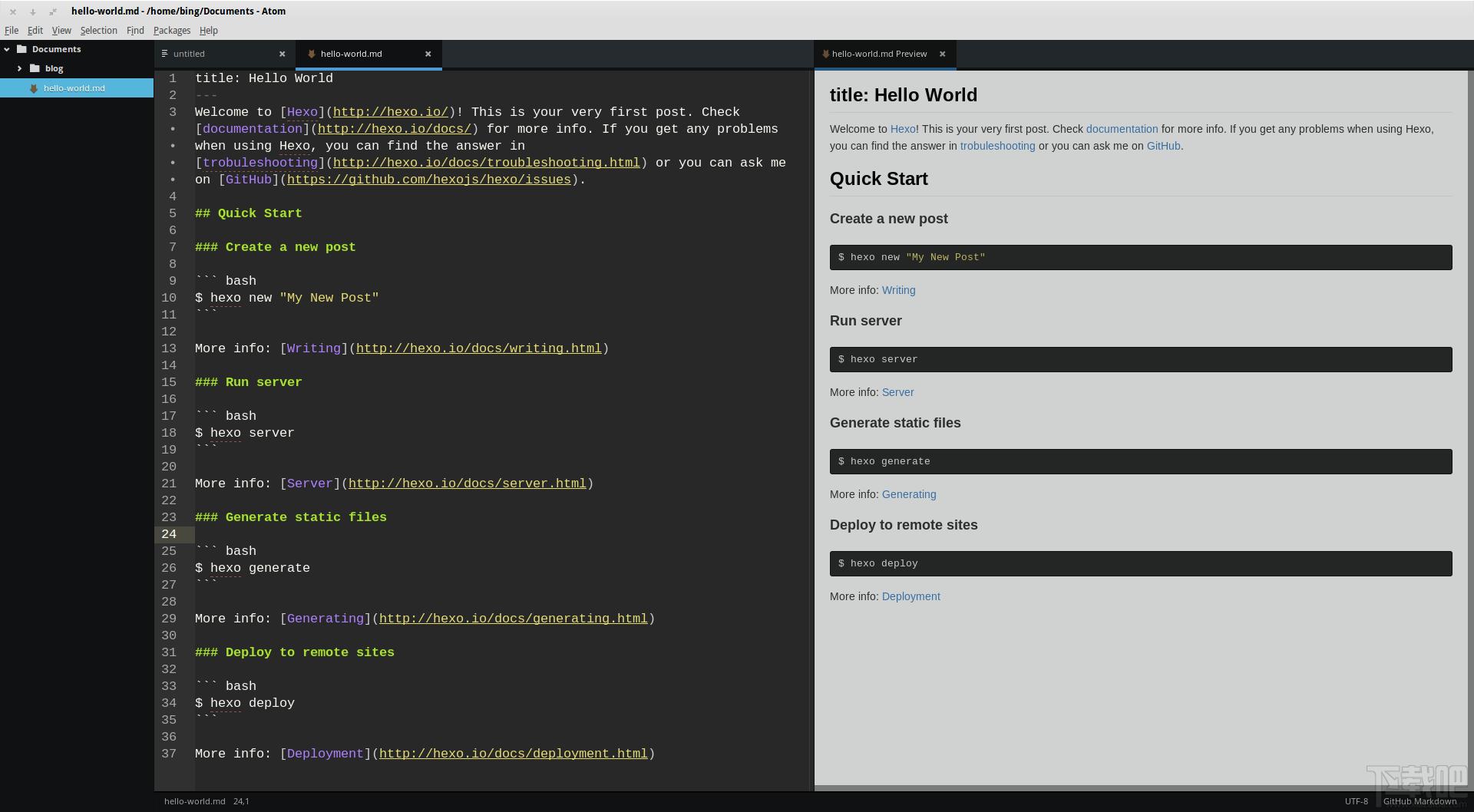 Atom,Atom编辑器,Github编辑器,Github
